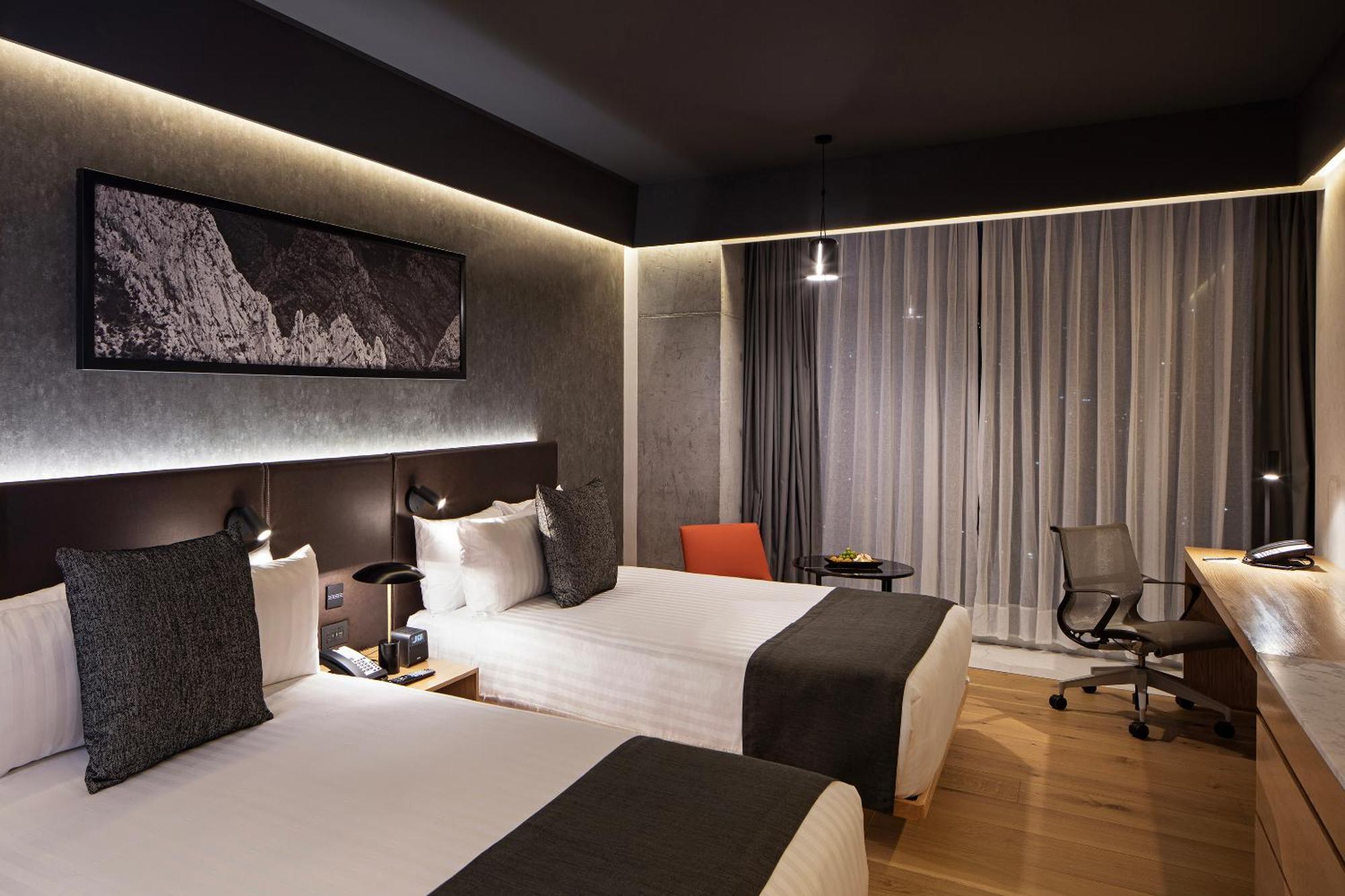 Galeria Plaza Monterrey Otel Dış mekan fotoğraf A room at the hotel